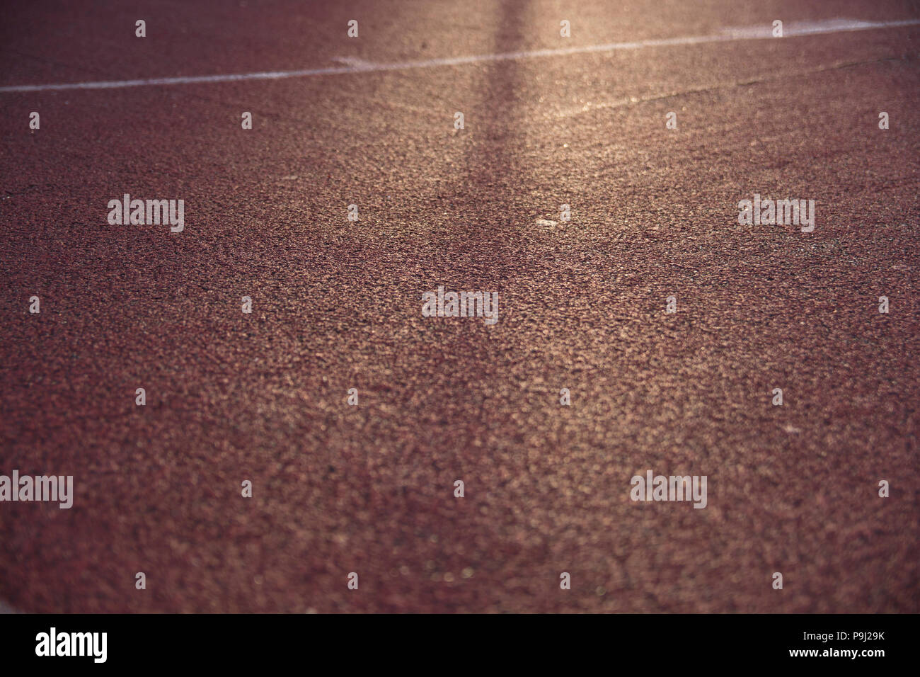 Telaio completo vista sul vuoto pallacanestro superficie Foto Stock