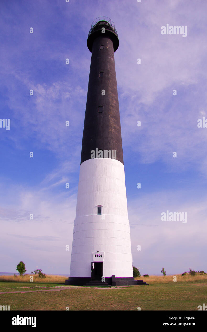 Sõrve Tuletorn sull'isola di Saaremaa in Estonia Foto Stock