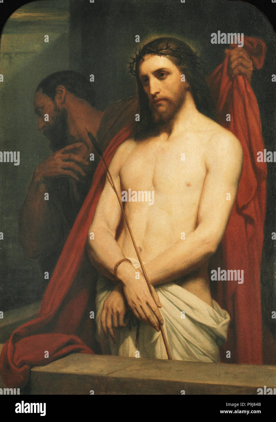 Scheffer Ary - Christus Met De Rietstaf Foto Stock