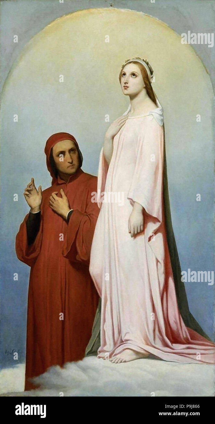 Scheffer Ary - Dante e Beatrice 1 Foto Stock
