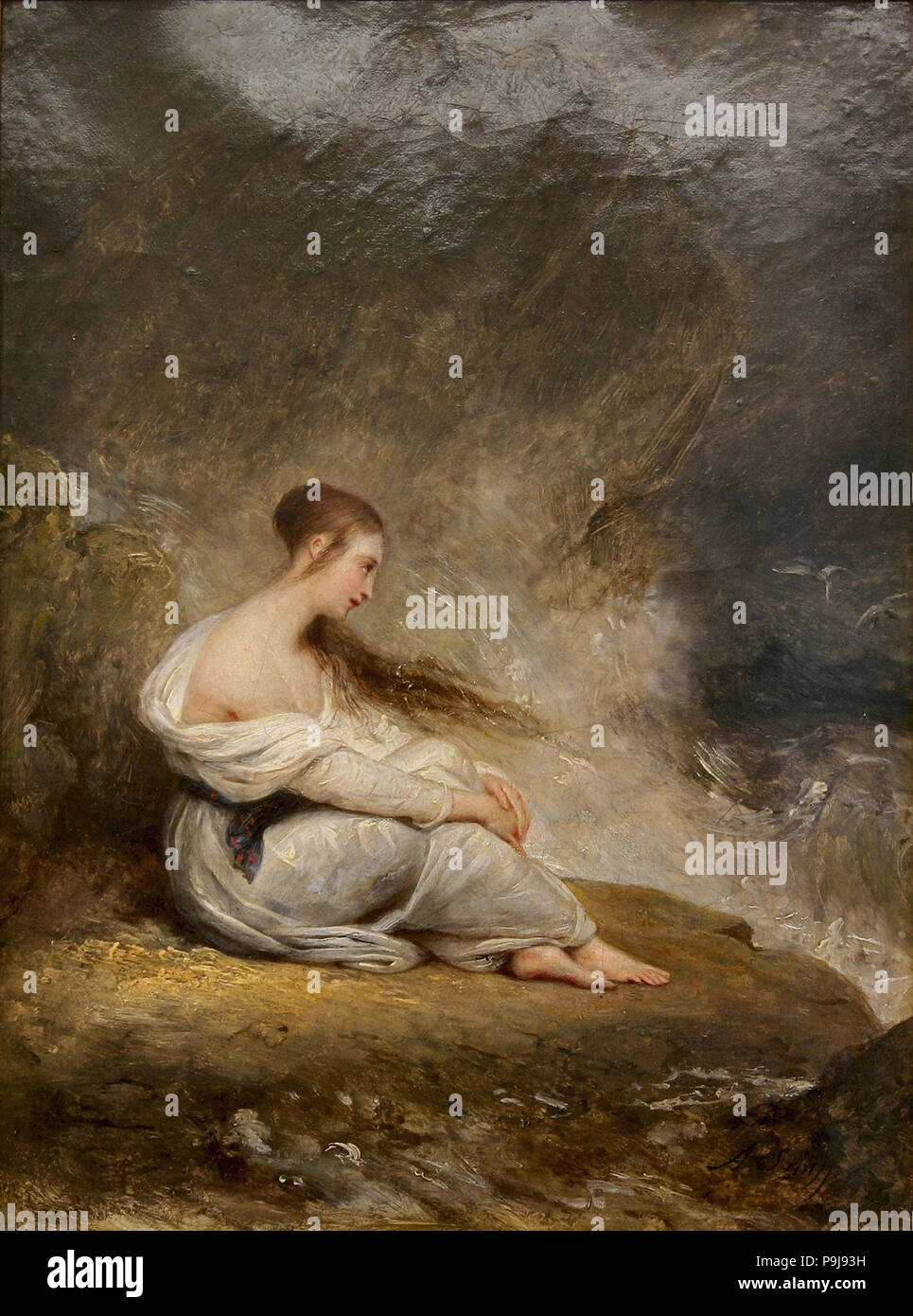 Scheffer Ary - La Plainte De La jeune fille Foto Stock