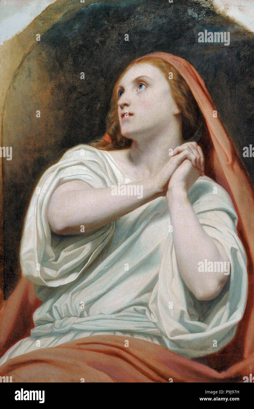 Scheffer Ary - Maria Magdalena in Extase Foto Stock