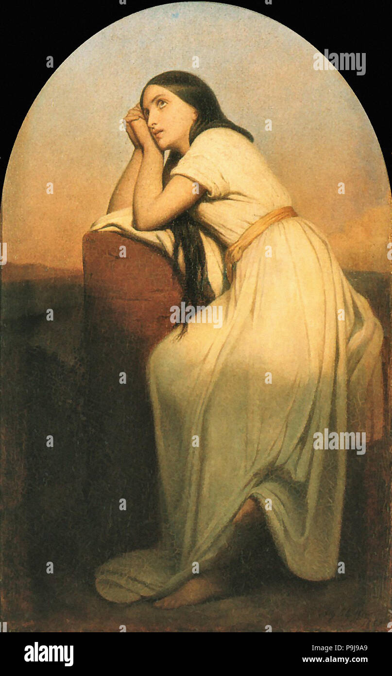 Scheffer Ary - Mignon Verlangend Naar De Hemel Foto Stock