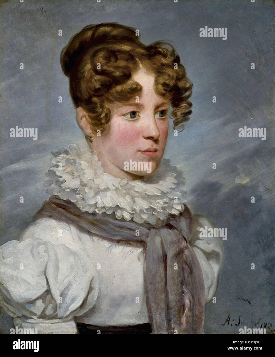 Scheffer Ary - Ritratto De CLémentine De Brigode Née De La Tour Maubourg Foto Stock