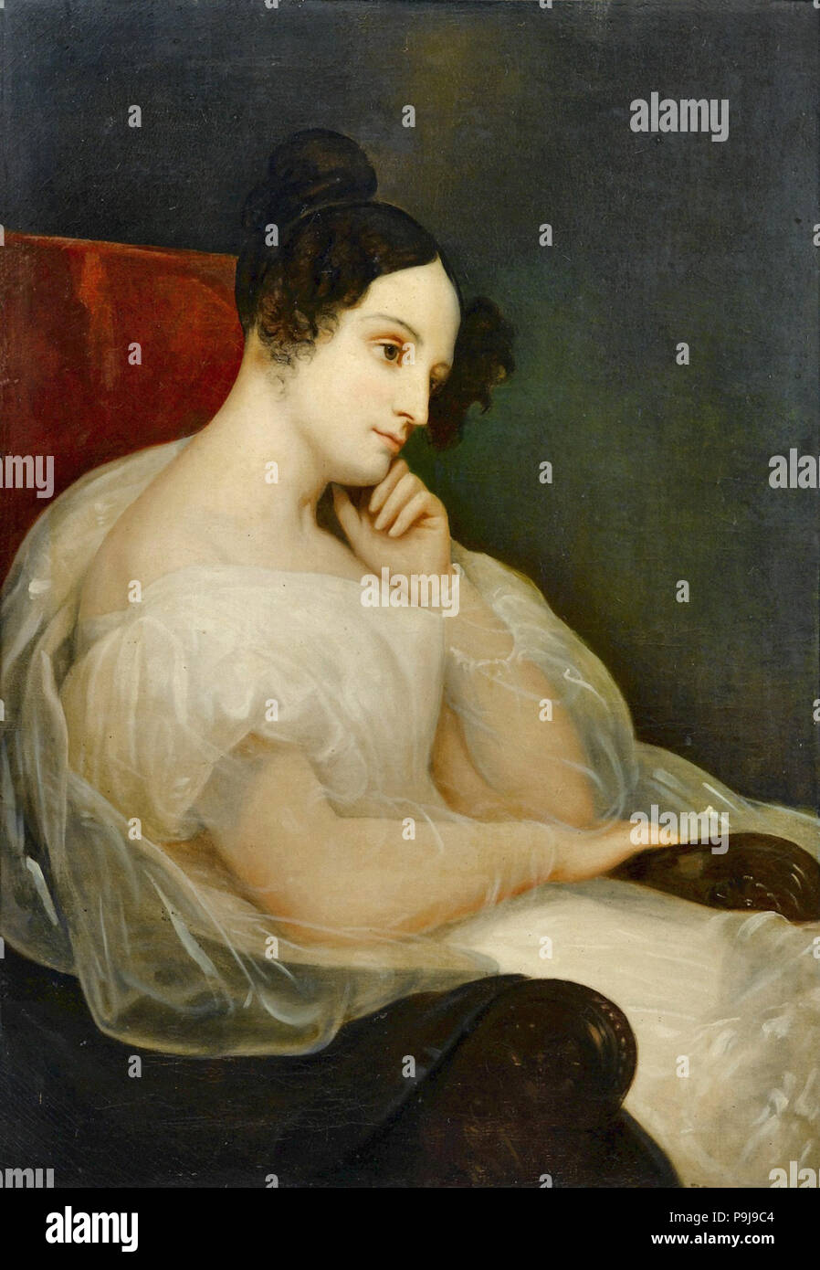 Scheffer Ary - Portrait de Marie Joséphine Souham Duchesse d 'elchingen Foto Stock