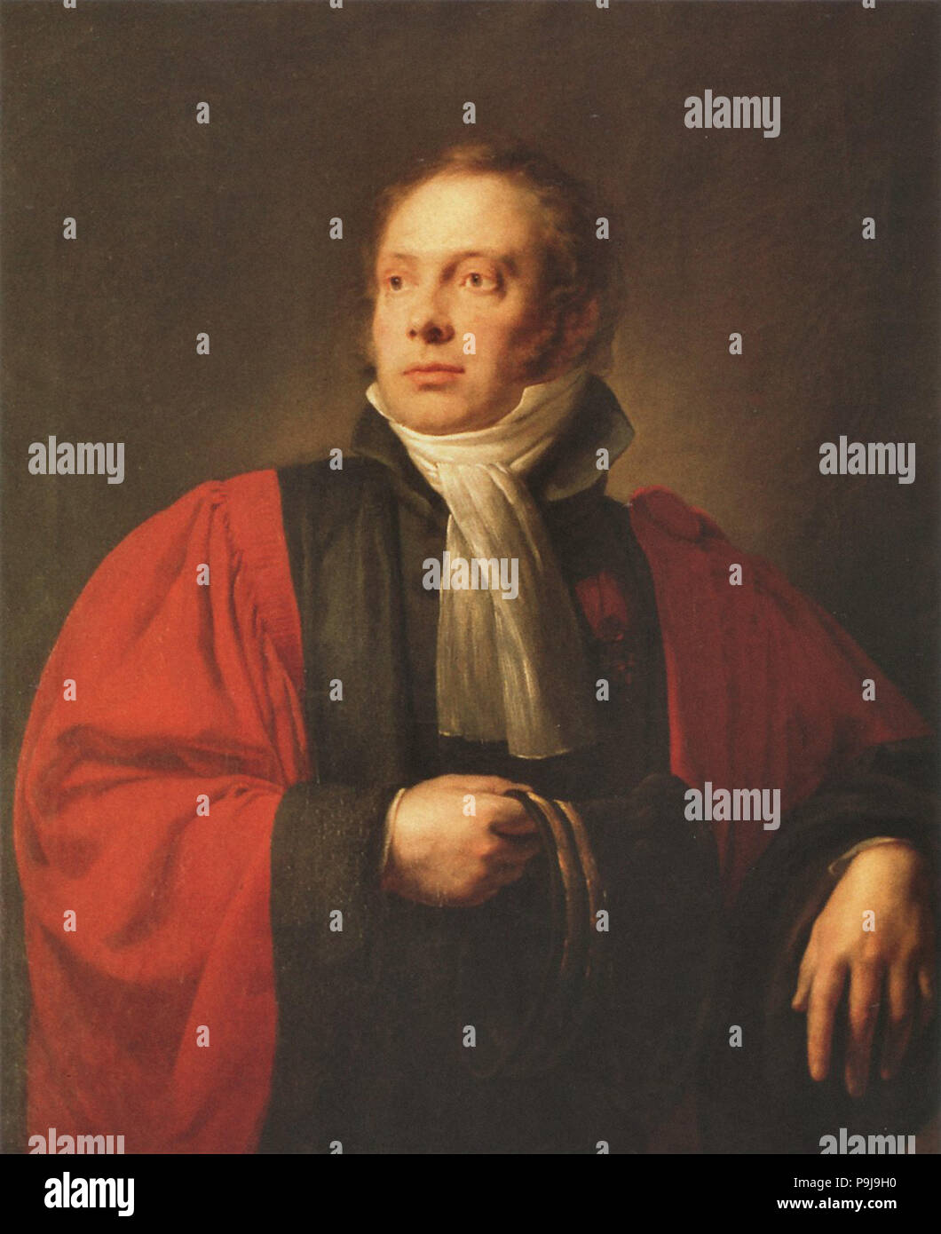 Scheffer Ary - Portret Van Auguste Jean Marie Barone de Schonen Foto Stock