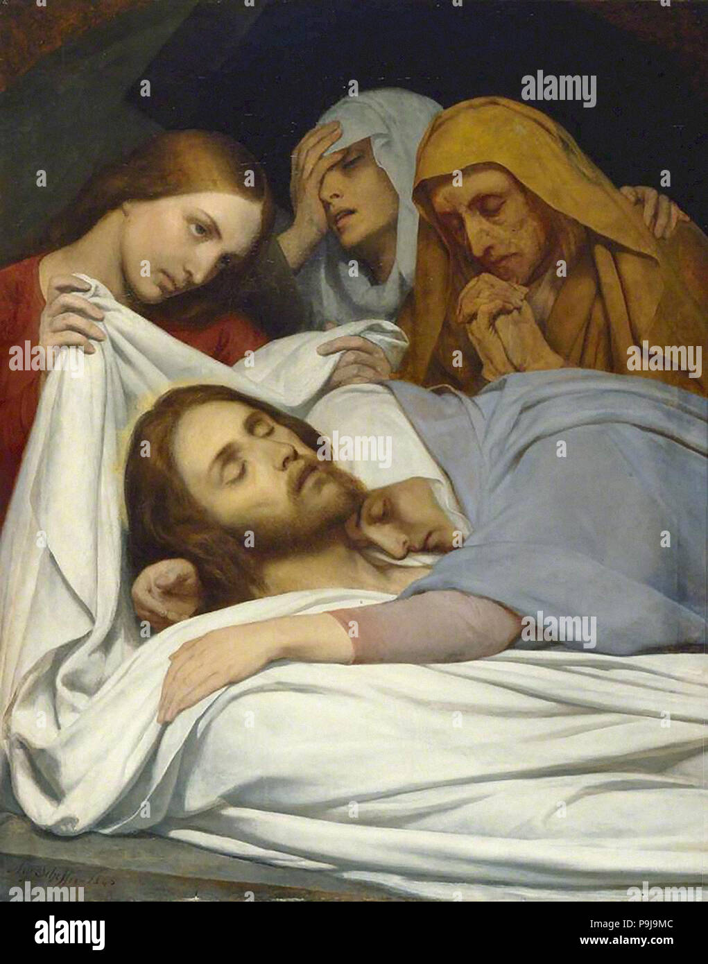 Scheffer Ary - Il Santo donne al sepolcro Foto Stock