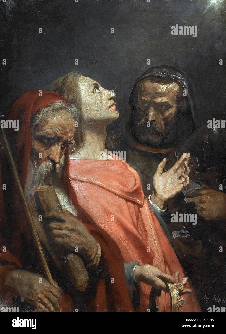 Scheffer Ary - tre Saggi Foto Stock