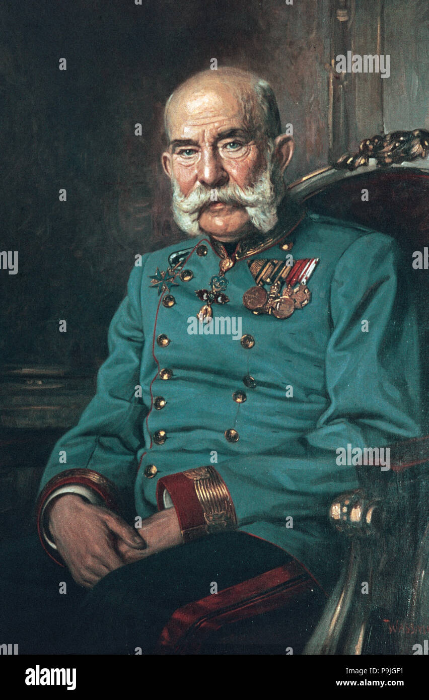 Franz Joseph I (1830-1916), l'imperatore d'Austria. Foto Stock