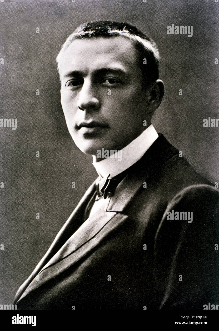 Serguéi Vasílievich Rajmáninov Rachmaninof (1873-1943), il compositore russo e il pianista. Foto Stock