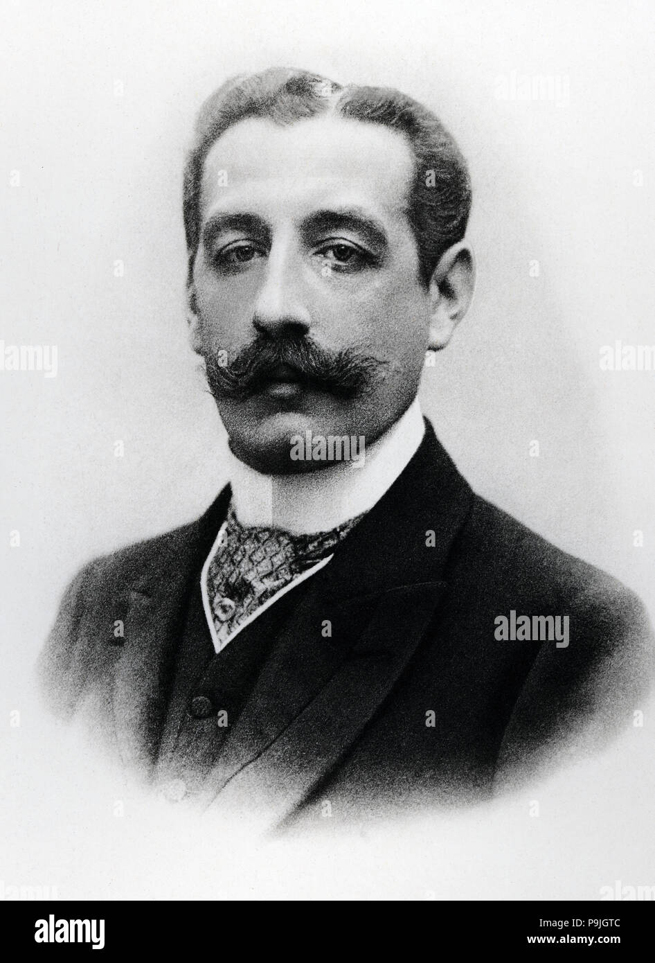 Vicente Cabeza de Vaca e Fernandez de Cordoba, 'Marquis di Portago' (Madrid, 1864-1921), avvocato … Foto Stock