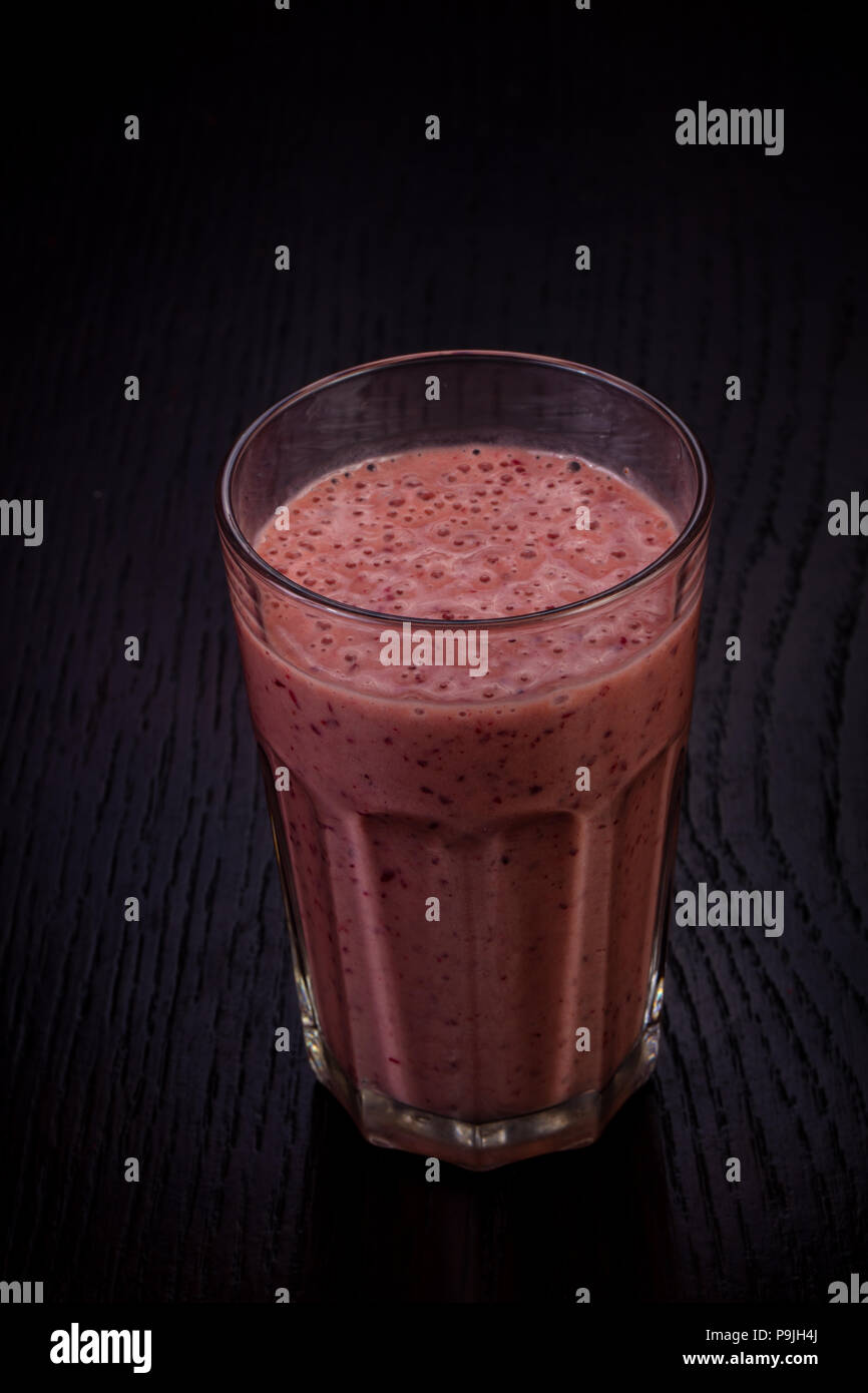 Sweet lampone smoothie mix di cocktail Foto Stock