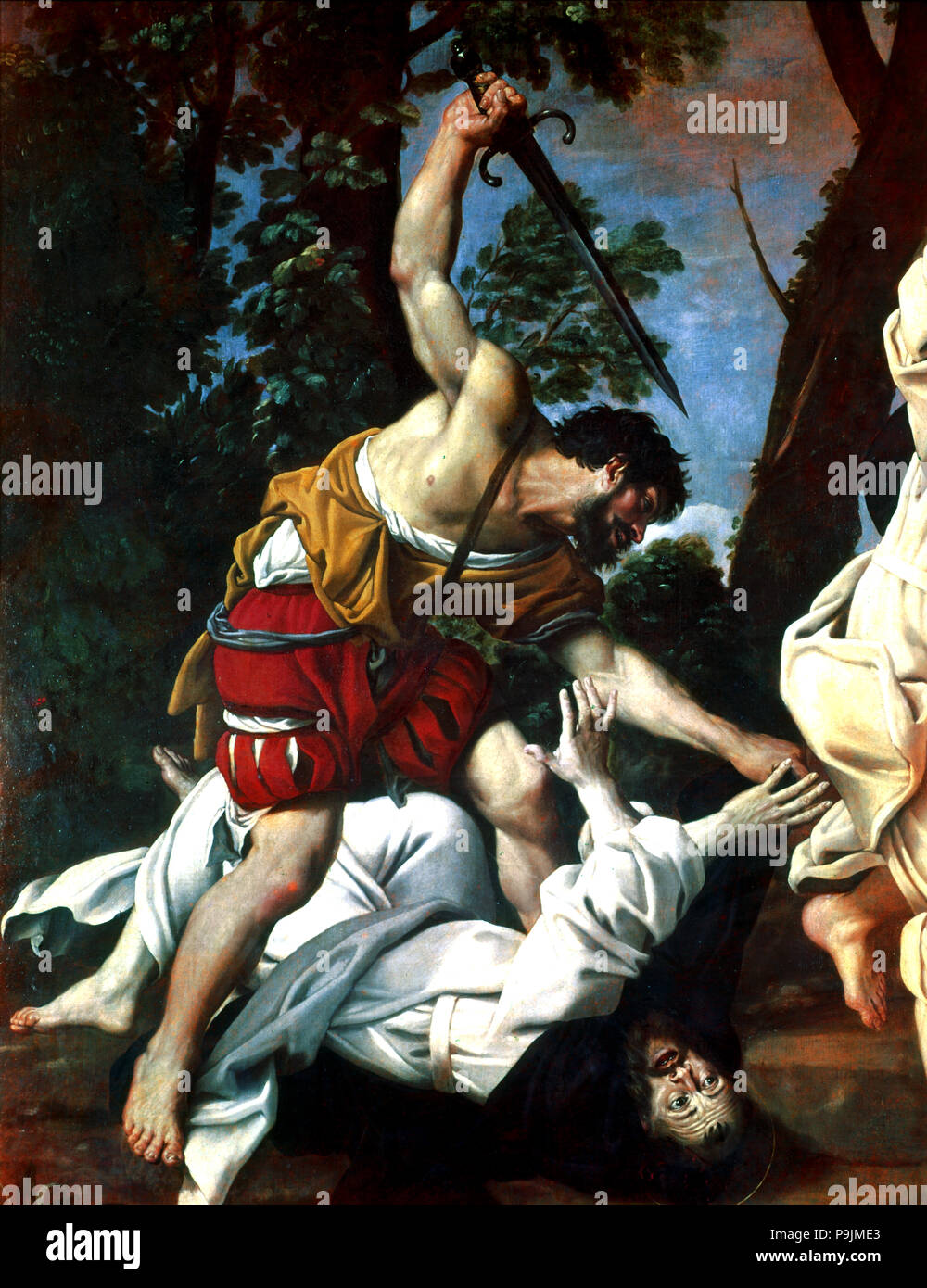 'Martyrdom di San Pietro' mediante il Domenichino. Foto Stock