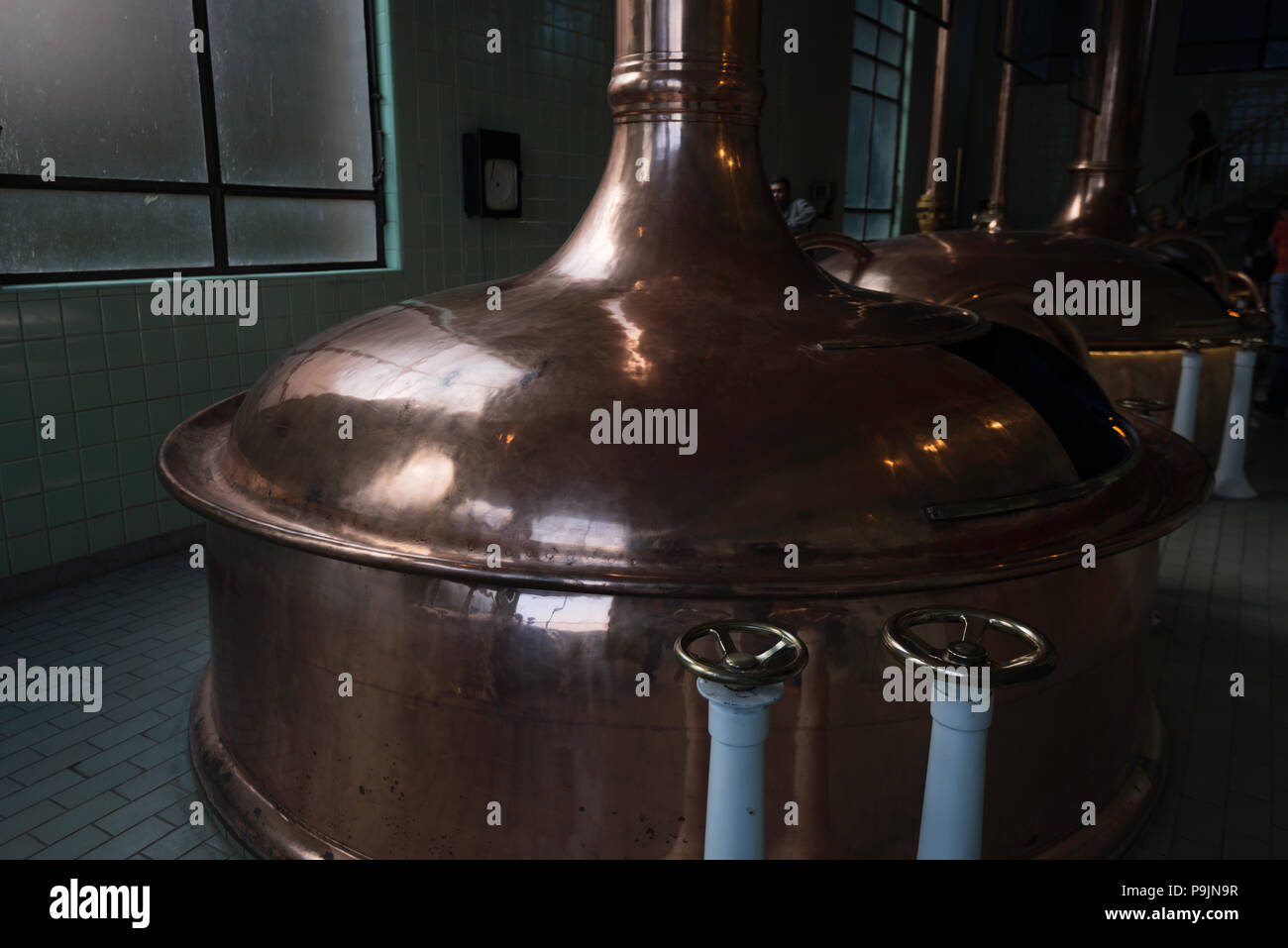 Bohemia la produzione di birra in fabbrica, Petropolis, Brasile Foto Stock