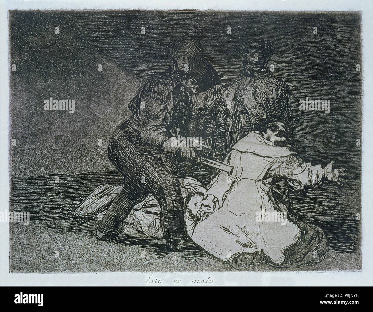 I disastri della guerra, una serie di incisioni di Francisco de Goya (1746-1828), la piastra 46: 'esto es m… Foto Stock