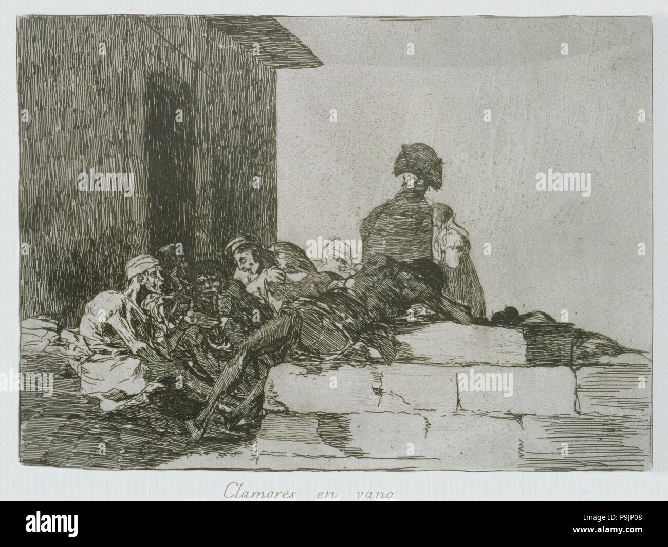 I disastri della guerra, una serie di incisioni di Francisco de Goya (1746-1828), la piastra 54: 'Clamores … Foto Stock
