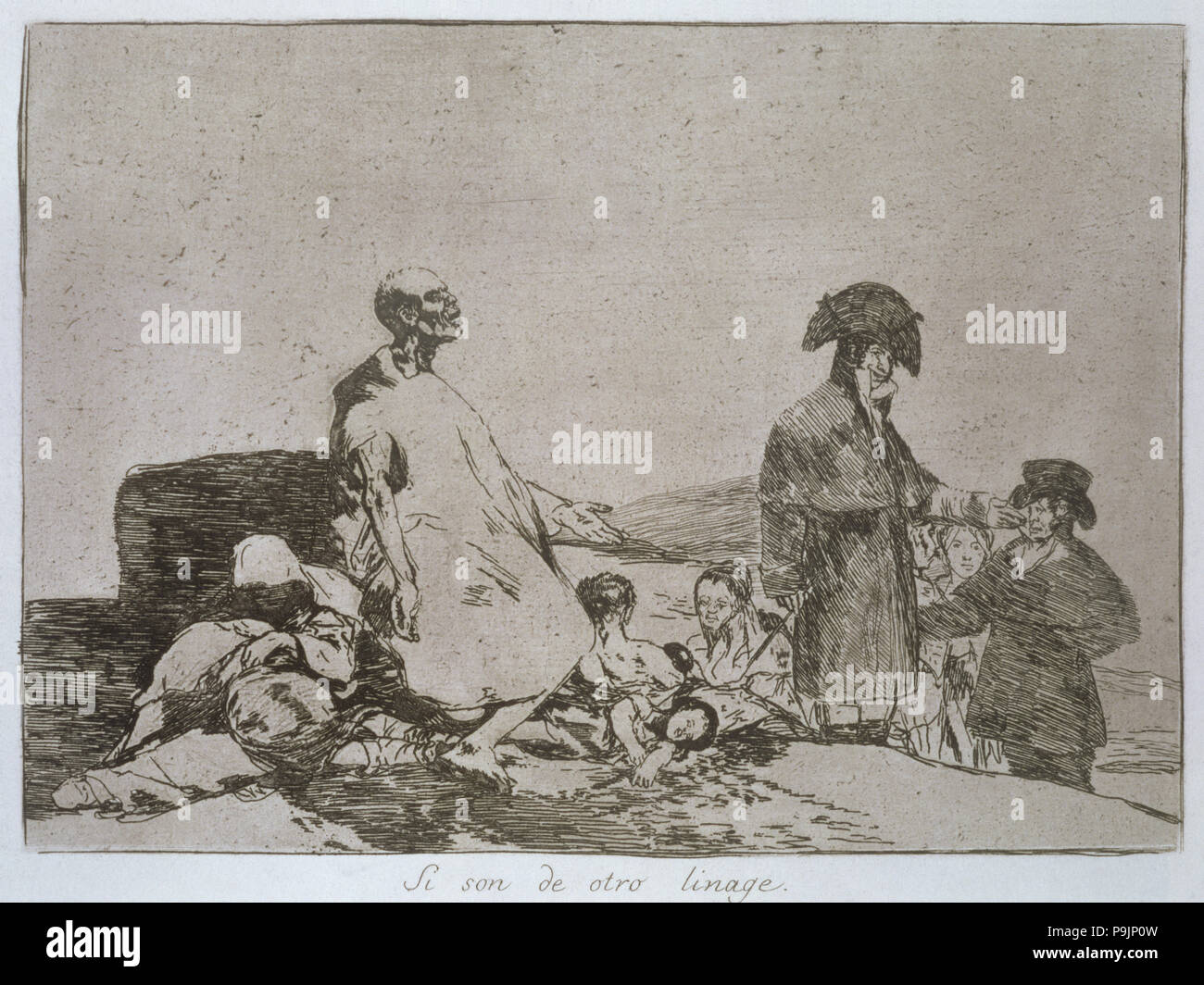 I disastri della guerra, una serie di incisioni di Francisco de Goya (1746-1828), la piastra 61: "Mi son de… Foto Stock