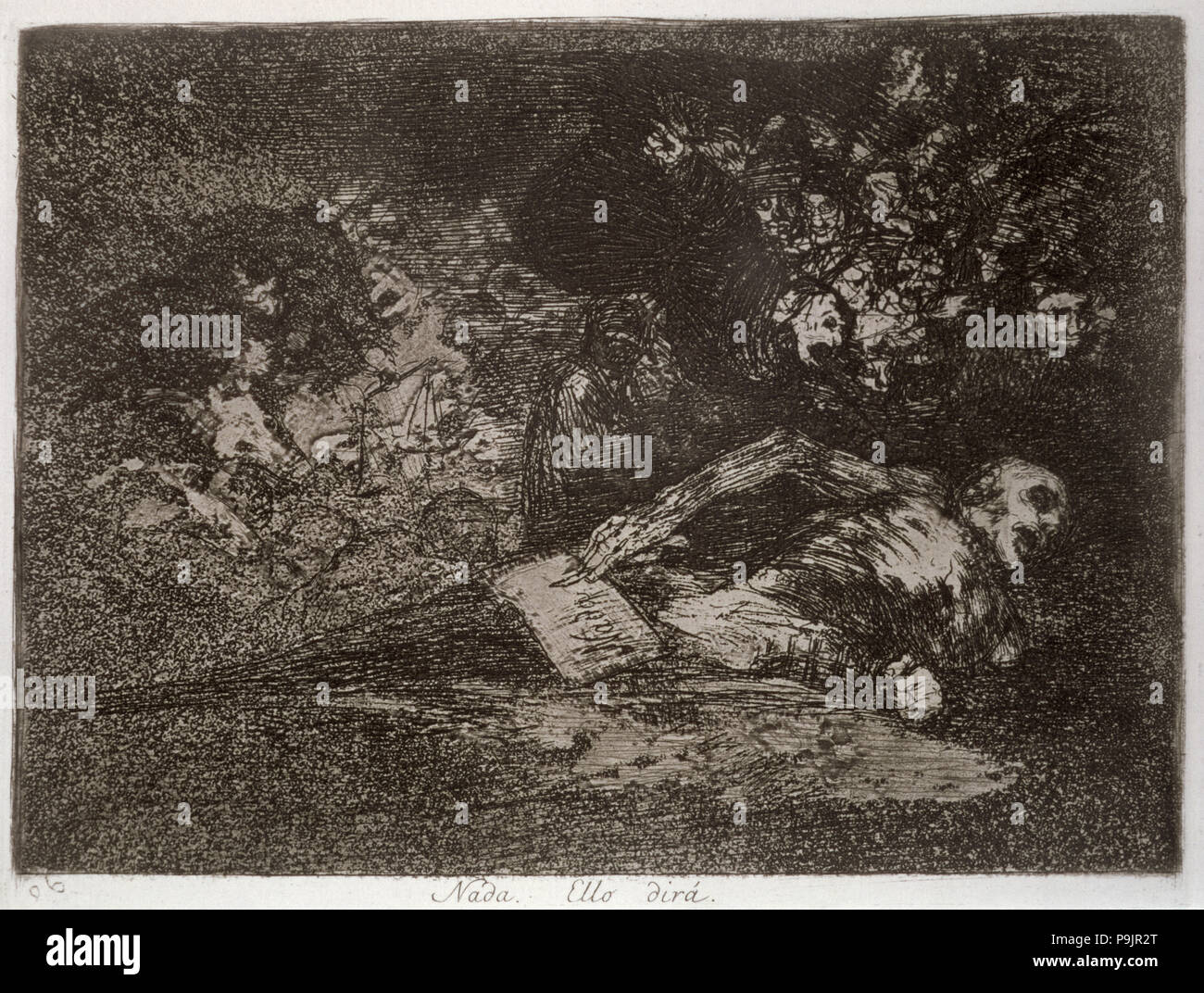 I disastri della guerra, una serie di incisioni di Francisco de Goya (1746-1828), la piastra 69 (senza nu… Foto Stock