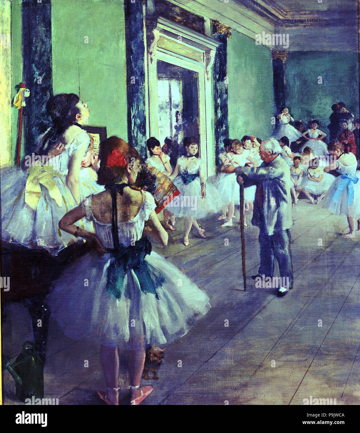 "La danza di classe", 1874 di Edgar Degas. Foto Stock