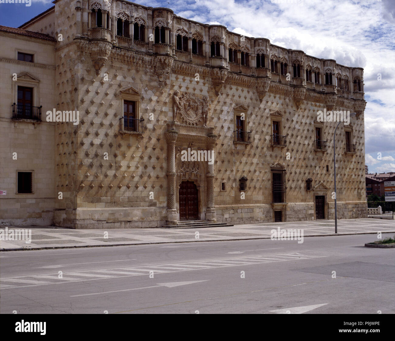 Palazzo dei Duchi del Infantado, da Juan Guas nel 1480. Foto Stock