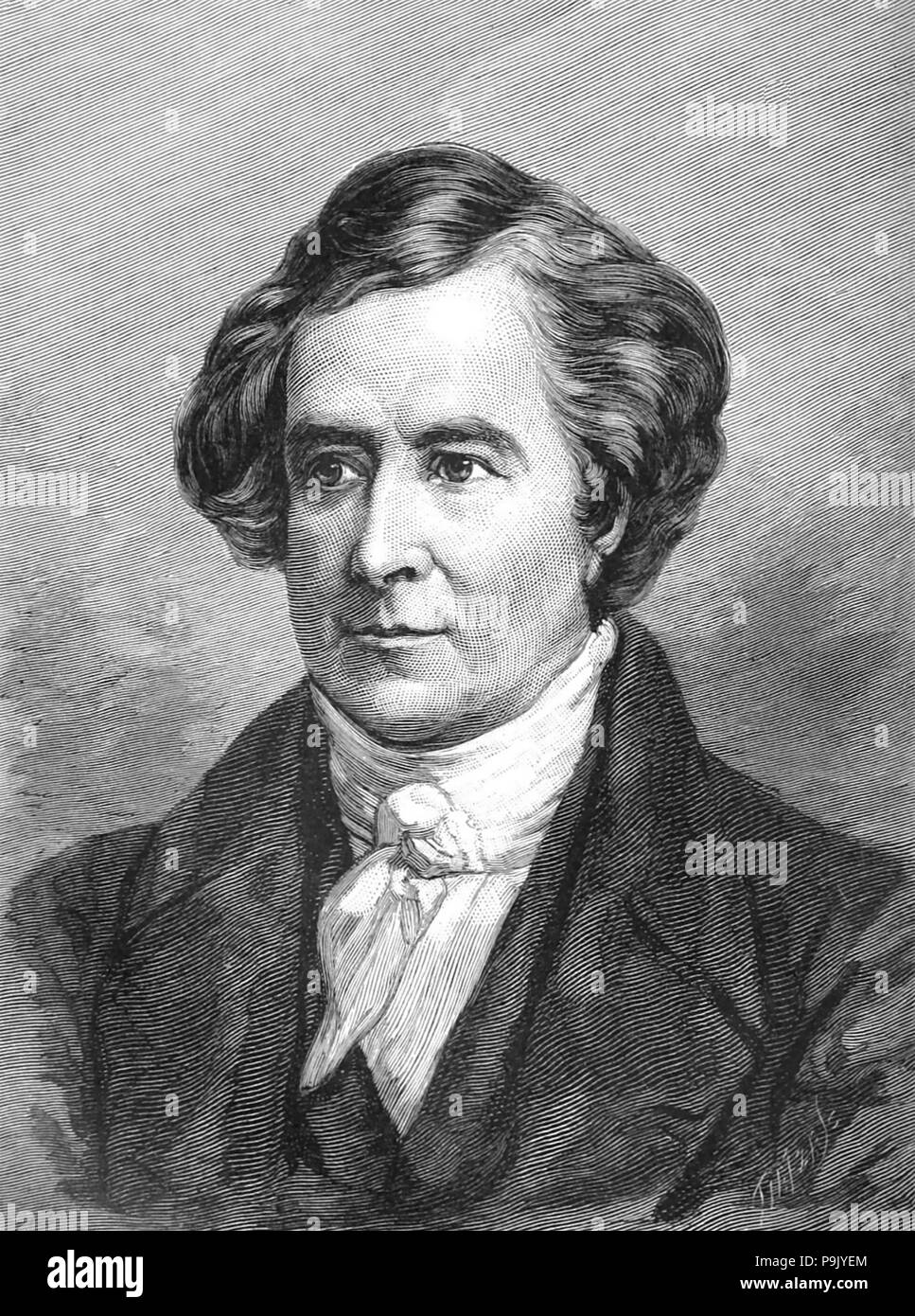 FRANÇOIS ARAGO (1786-1853) matematico francese e astronomet Foto Stock