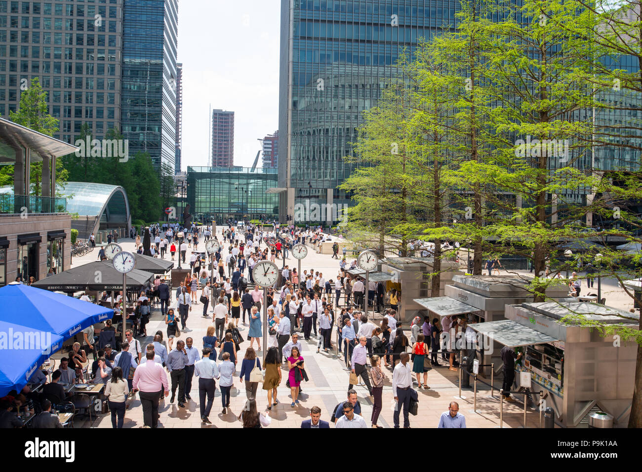 Canary Wharf, London, Regno Unito Foto Stock