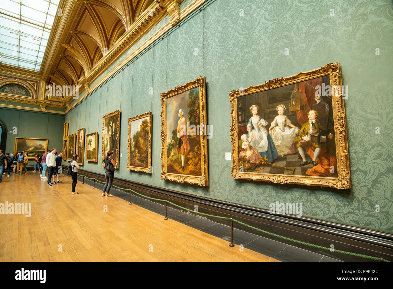 La National Gallery di Londra, Regno Unito Foto Stock