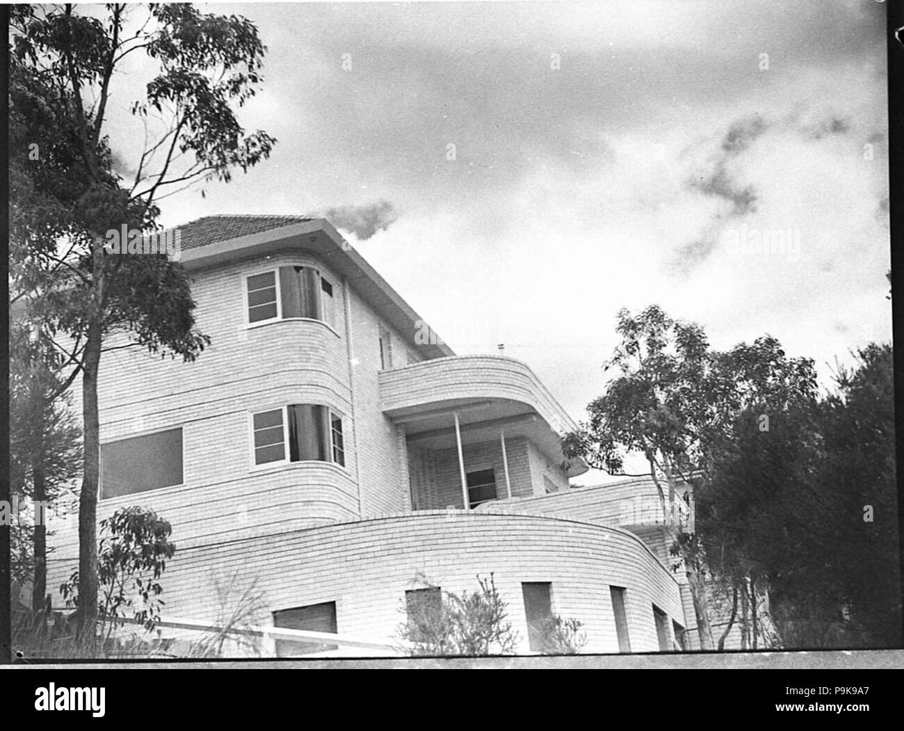 242 SLNSW 19238 Case Roseville e Mosman presi per telegrafo annunci Foto Stock
