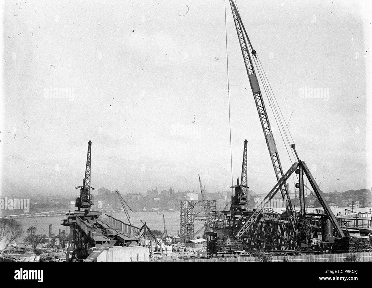 266 44257 SLNSW approcci del nord opera di carpenteria metallica guardando verso sud Foto Stock