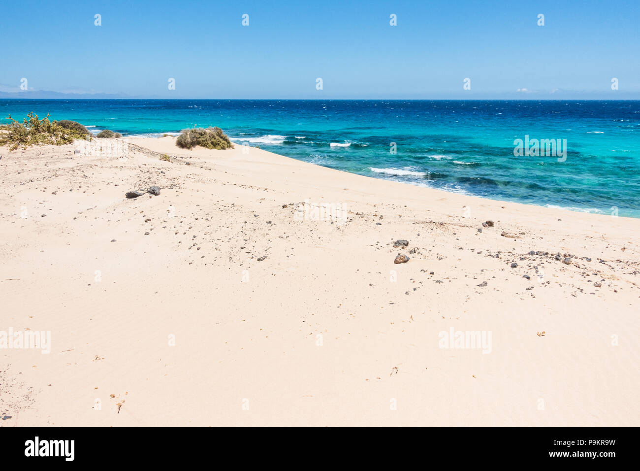 Fuerteventura Dunes nel Parco Naturale Corralejo, Isole Canarie - Spagna Foto Stock
