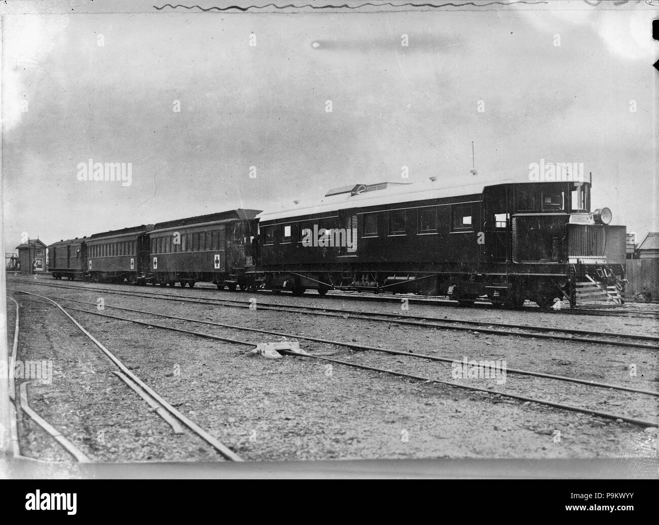 312 Thomas trasmissione motore rampa auto, (R.M.2), in uso come un ospedale in treno, 1916 339978 ATLIB Foto Stock