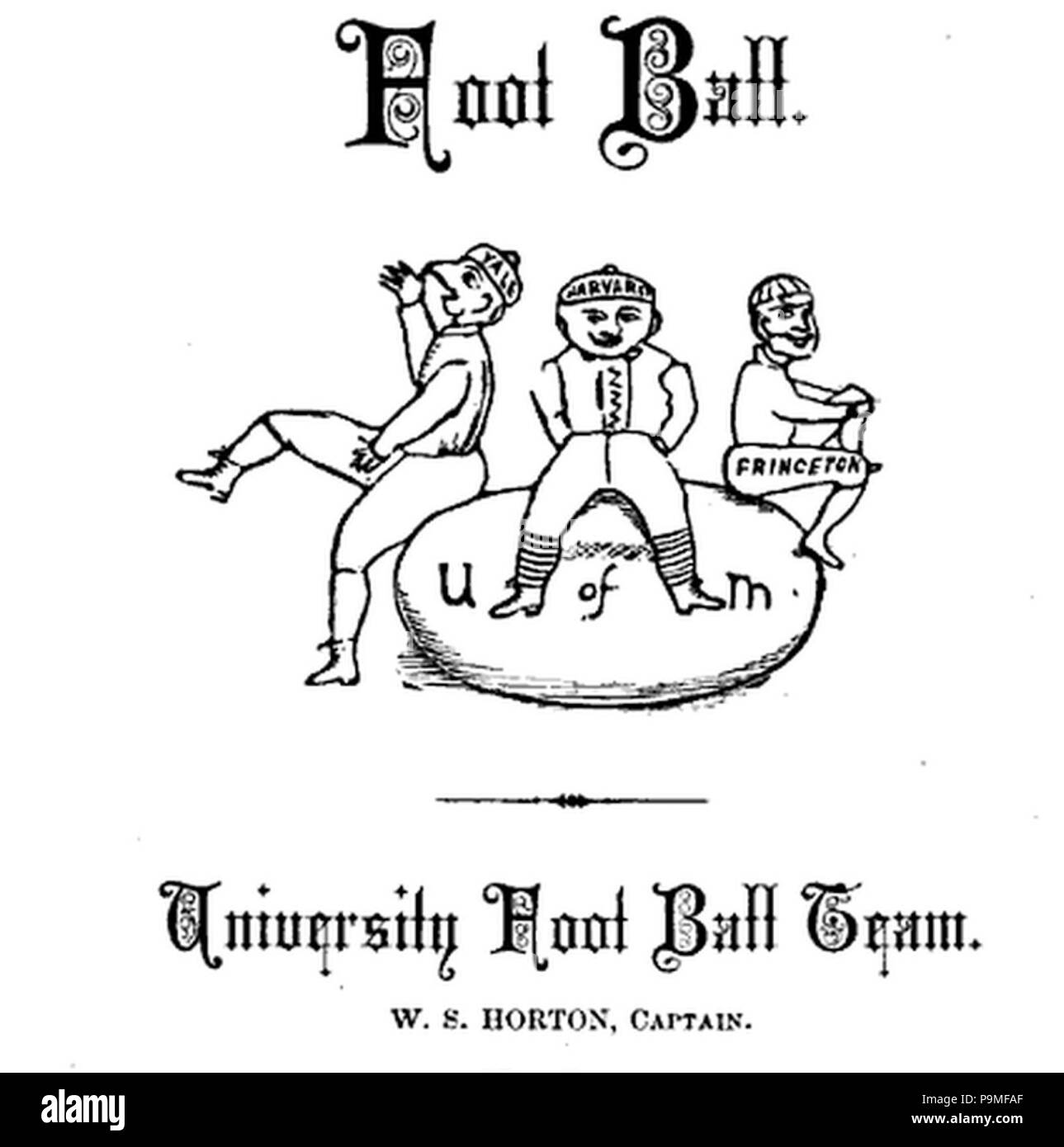 21 1881 Michigan Calcio Profilo squadra dal Palladio Foto Stock