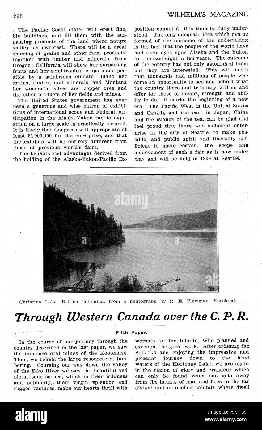 108 Alaska-Pacific-Yukon Exposition - Pagina 292 Foto Stock