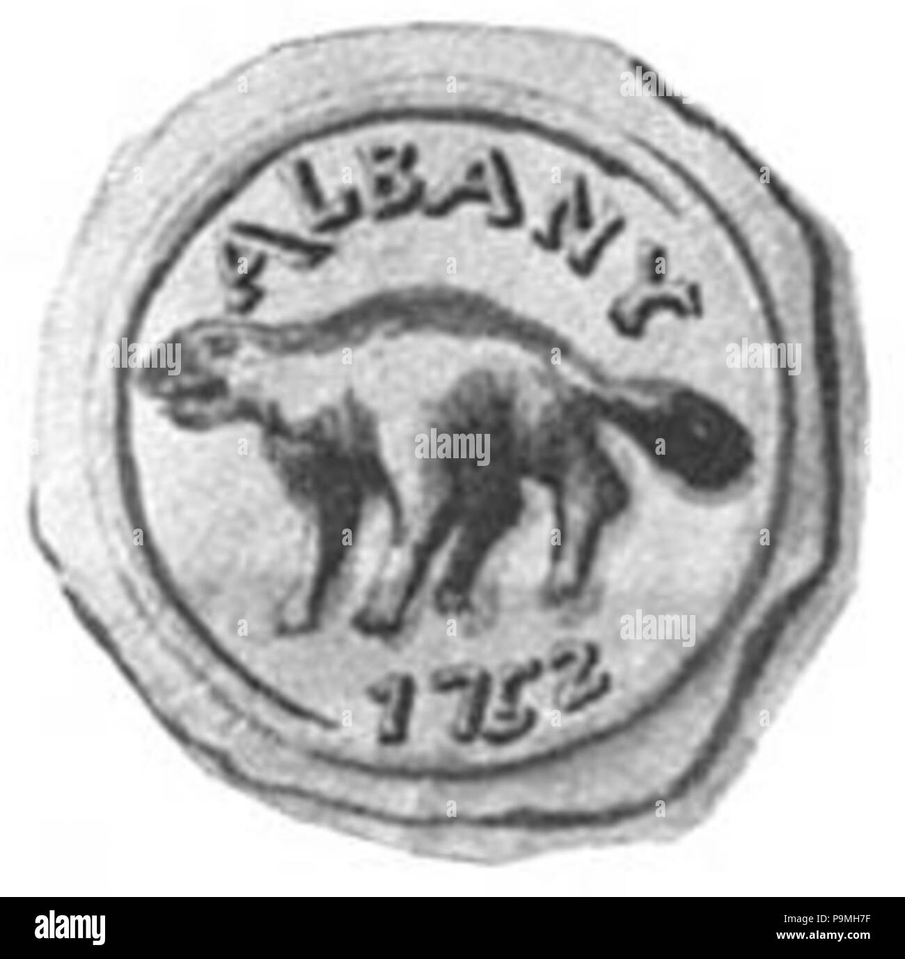 108 Albany NY guarnizione 1752 Foto Stock