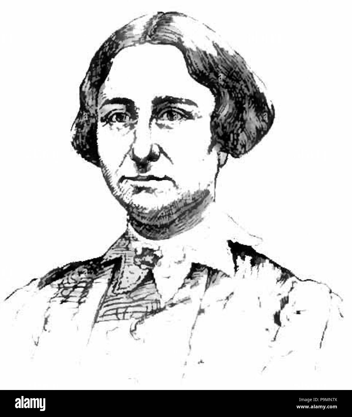 . Disegno ritratto di Antonietta Blackwell, autore e ministro. pubblicato 1900 143 Appletons' Blackwell Antonietta Louisa Brown Foto Stock