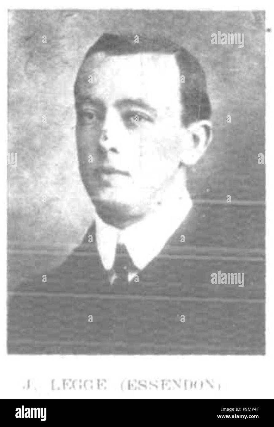 159 Arthur Legge 1907 Foto Stock