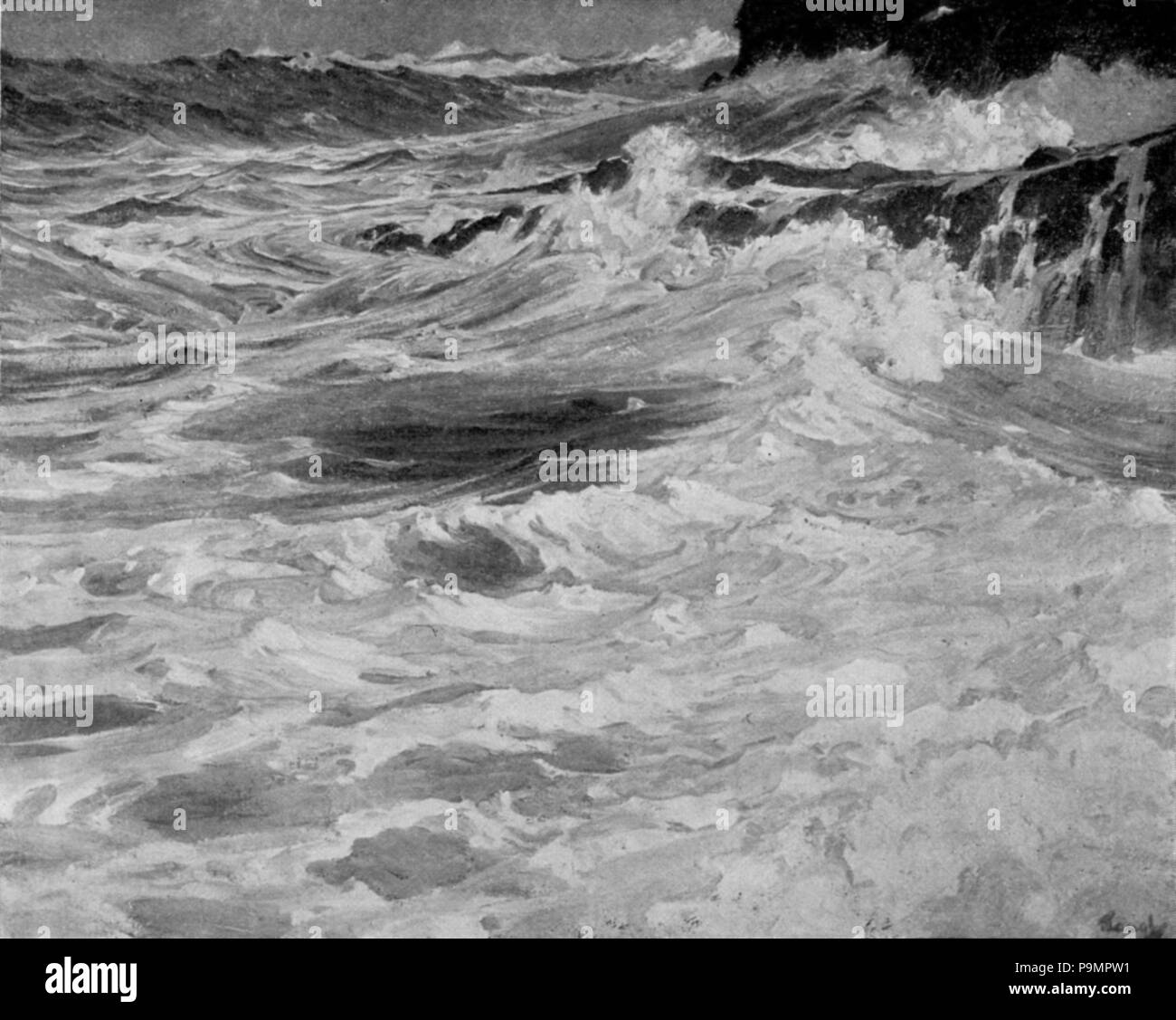 162 alla base della scogliera da Federico J. Waugh Foto Stock