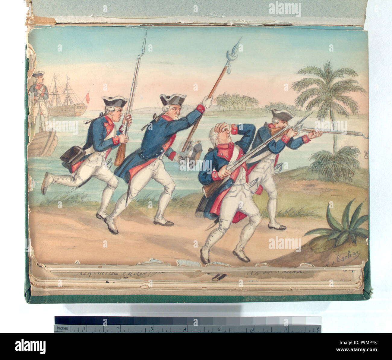 163 Atacar - Attacco. (NYPL b14896507-87533) Foto Stock