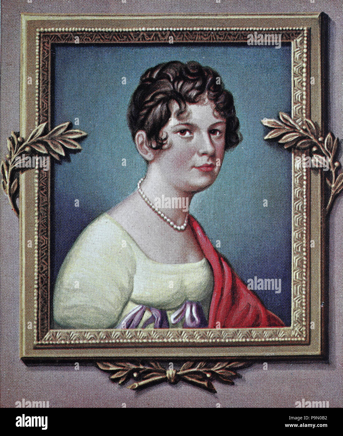 Catherine HÃ¼bscher, Goldbach-Altenbach, 2 febbraio 1753 - 1835, è stato un primo impero francese nobildonna, marÃ©chale Lefebvre e duchesse de Dantzig dal suo matrimonio con FranÃ§ois Joseph Lefebvre. Catherine Hubscher, MarÃ©chale Lefebvre Duchesse de Dantzig. Ella è meglio noto con il suo soprannome di Madame Sans-GÃªne, digitale migliorata la riproduzione di un originale stampa da l'anno 1900 Foto Stock