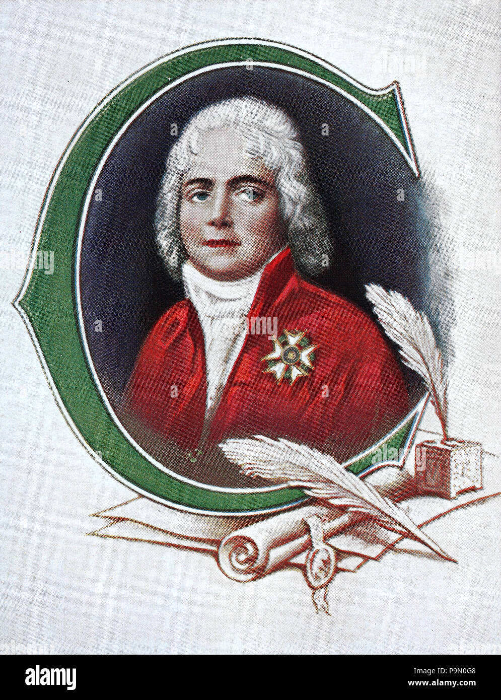 Charles Maurice de Talleyrand-PÍ©rigord, 2 febbraio 1754 â€" 17 maggio 1838, primo principe di Benevento, poi prima Principe di Talleyrand, era un laicized vescovo francese, un politico e diplomatico, digitale migliorata la riproduzione di un originale stampa da l'anno 1900 Foto Stock