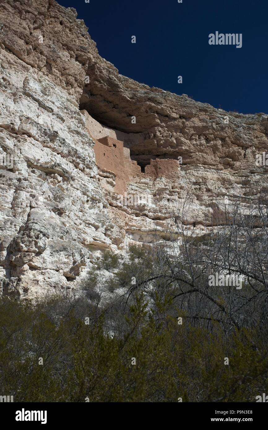 Montezuma Castle National Monument, Arizona USA Foto Stock