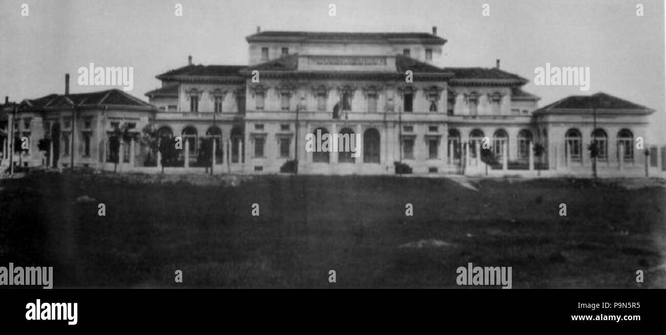 326 vista frontale istituto tumori milano 1928 Foto Stock