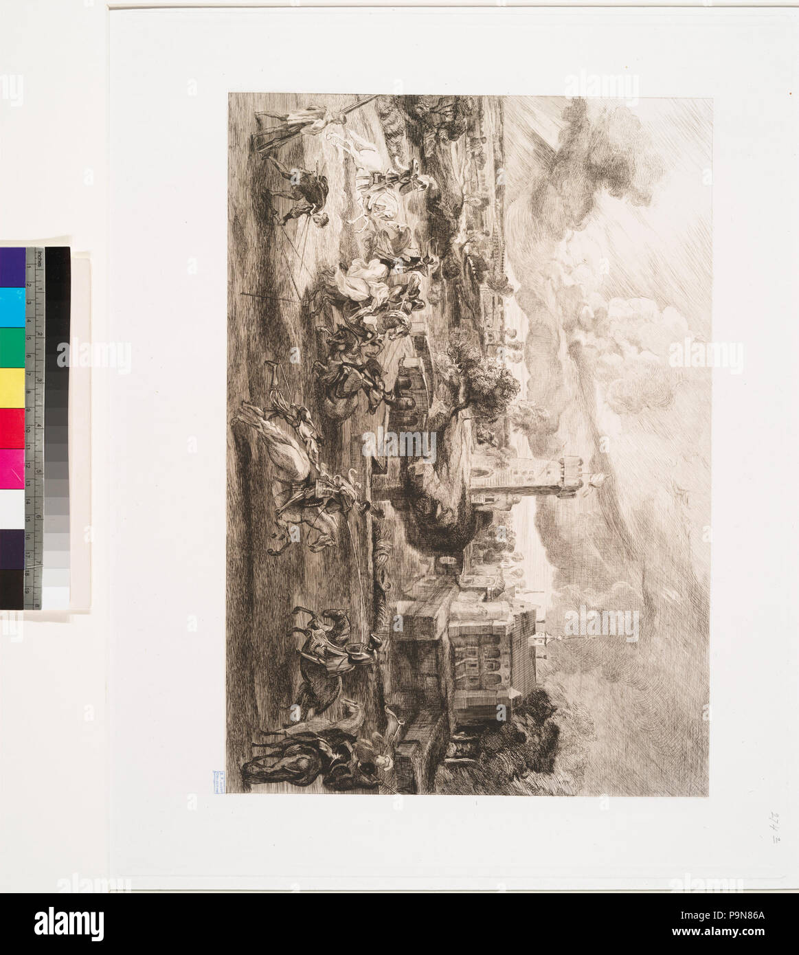 11 (Onu tournoi, d'après Rubens.) (NYPL b14693583-1153431) Foto Stock