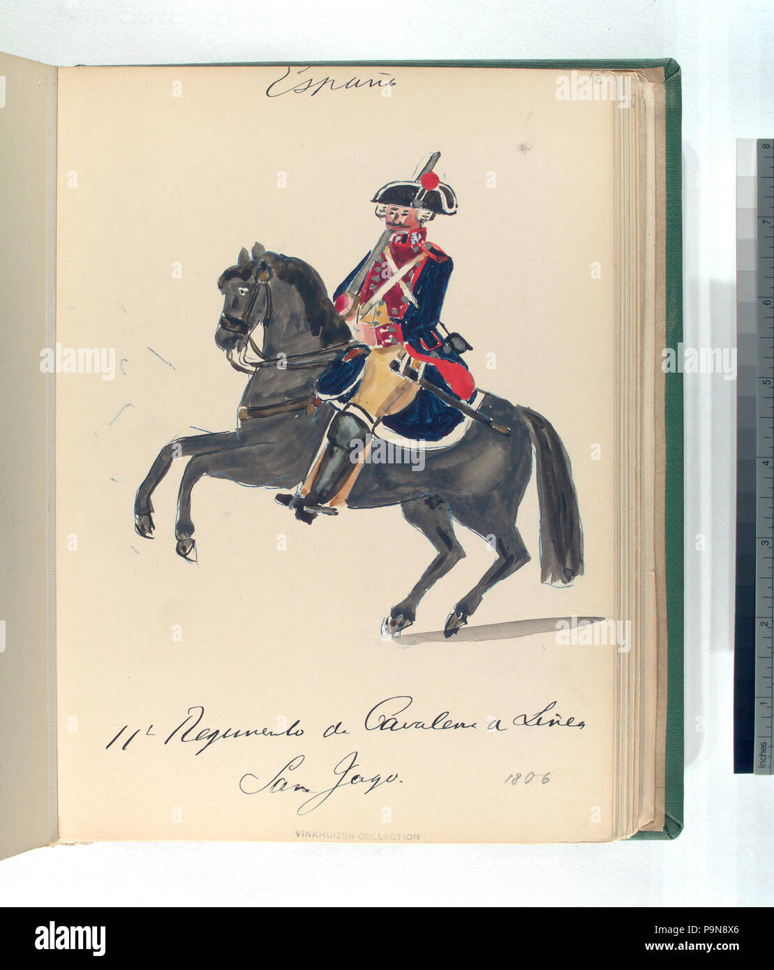 14 11-o Regimento de Cavaleria di Linea SAN JAGO (1806) (NYPL b14896507-87873) Foto Stock