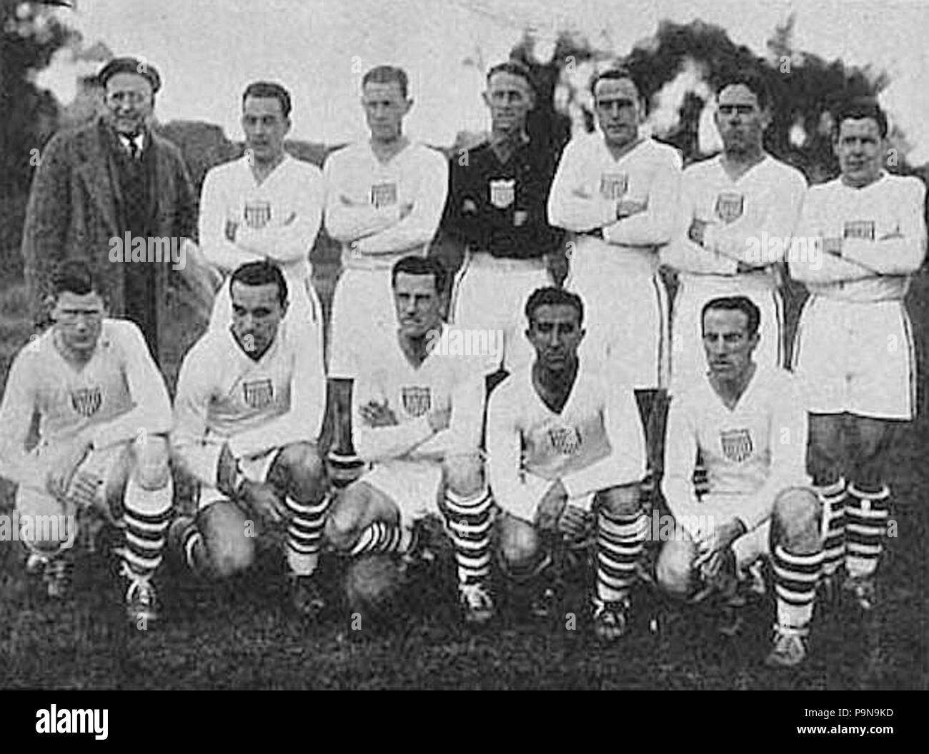 319 Stati Uniti uomini National Soccer team al 1930 della Coppa del Mondo FIFA Foto Stock