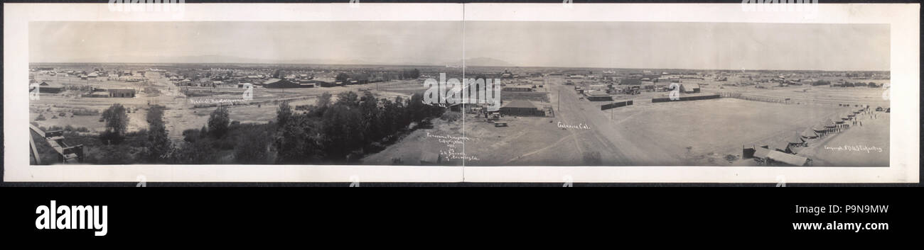 206 Birds Eye view di Mexicali e Calexico LCCN2007664558 Foto Stock