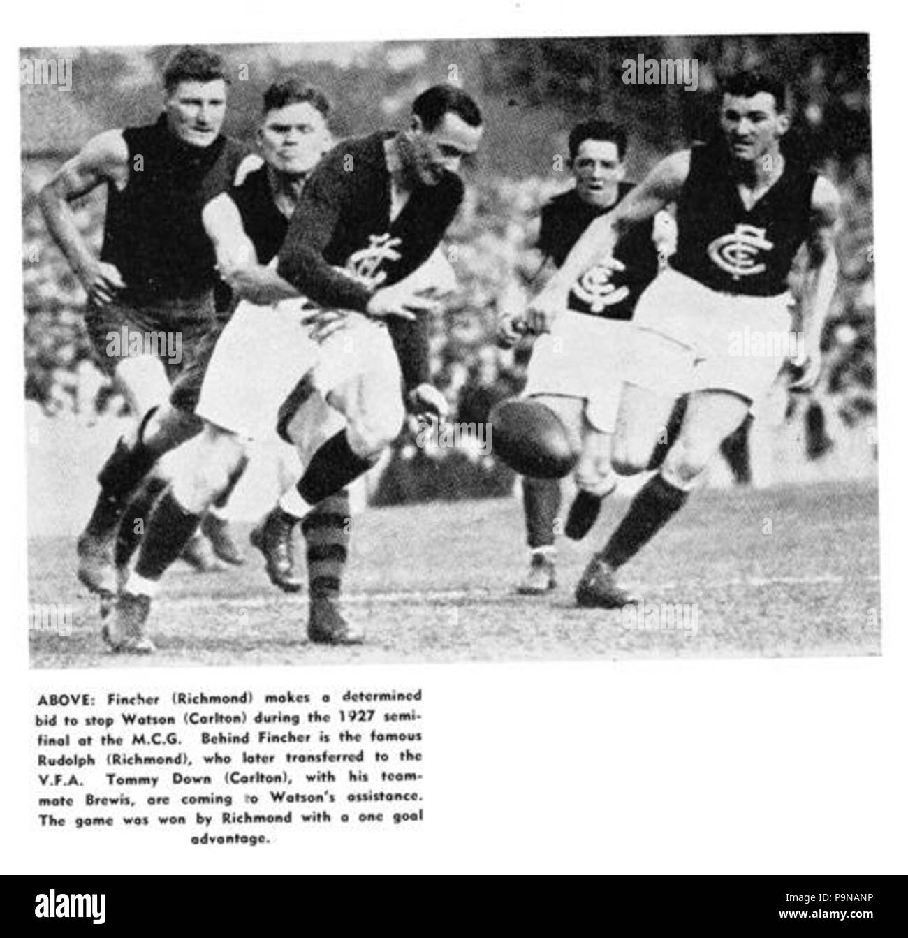 329 Watson affronta come Downs &AMP; supporto Brewis 1927 Foto Stock