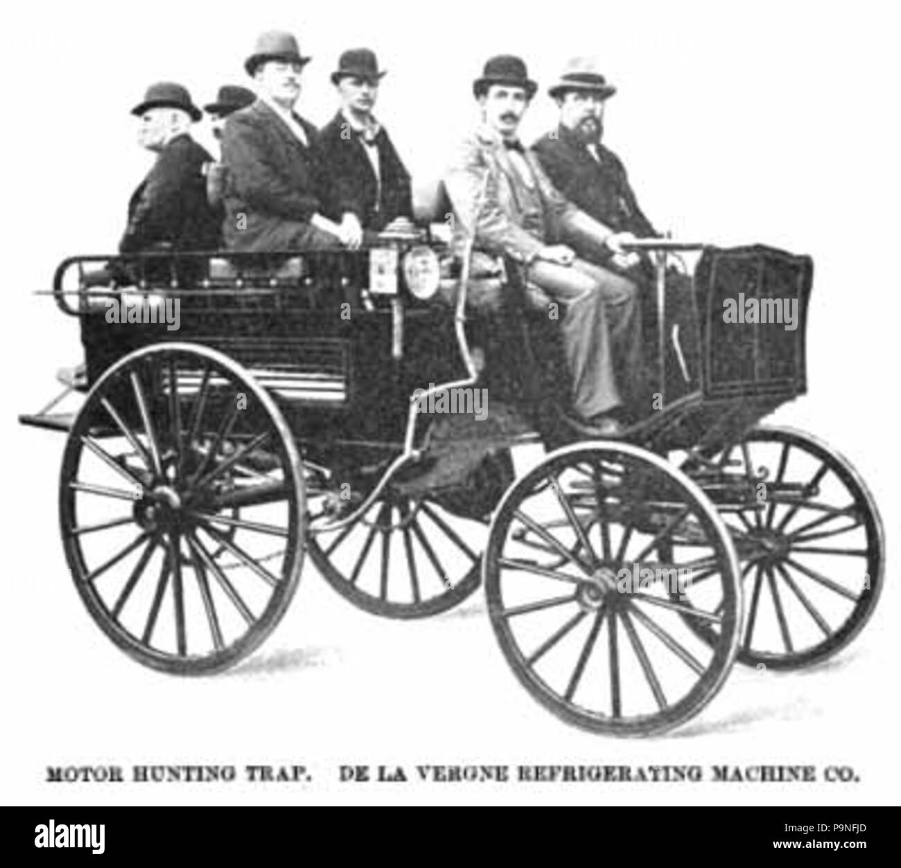 23 1895 De La Vergne 6-pass trappola di caccia Foto Stock