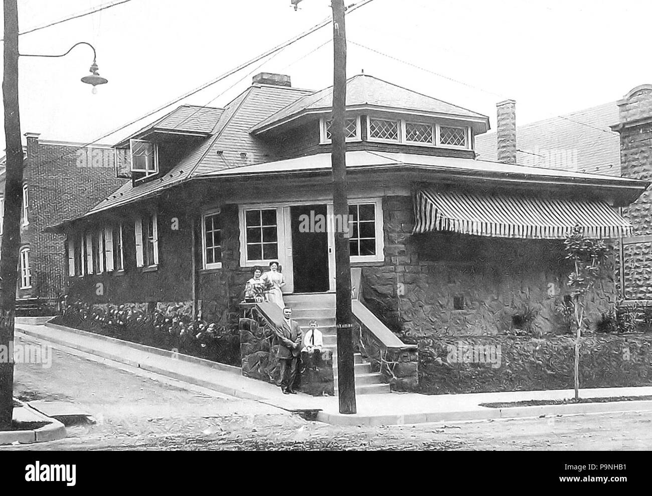 30 1910 - Queen Anne Home 23 sud tredicesimo Street - Allentown PA Foto Stock