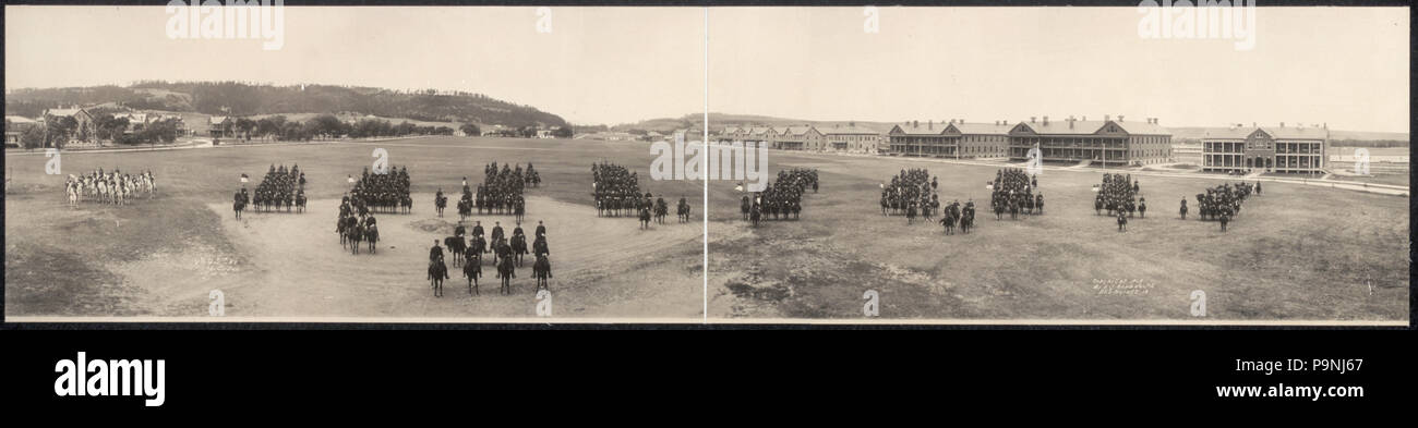 71 quarta U.S. Cav., Ft. Mead (sic), So. Dak., 17 luglio, 09 LCCN2007664550 Foto Stock